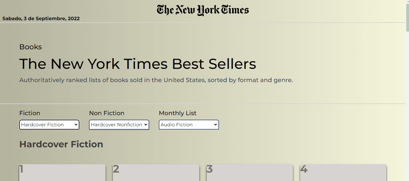 The New York Times Books App
